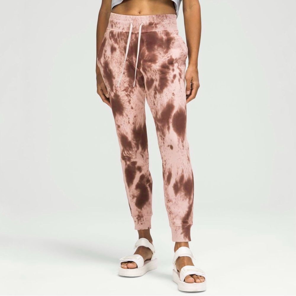 Lululemon Warm Down Joggers Marble Dye French Press Size 8